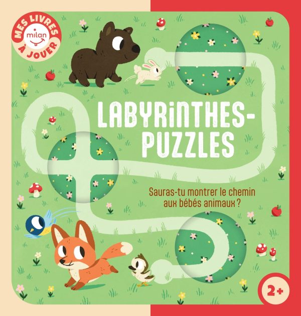 LABYRINTHES-PUZZLES - SAURAS-TU AIDER LES BEBES ANIMAUX ?//MES LIVRES A JOUER/MI